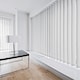 image 1 of Dim-Out Vertical Blind 90cm x 240cm White