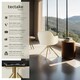 image 2 of Lounge Armchair Living Room Accent Chair 360 Swivel Slim Steel Legs Velvet Fabric  - Set of 6 Cream | Cream/Gold
