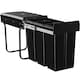 image 1 of Kitchen Bin Ashlyn - 3 compartments, telescopic rails, 30L total capacity
