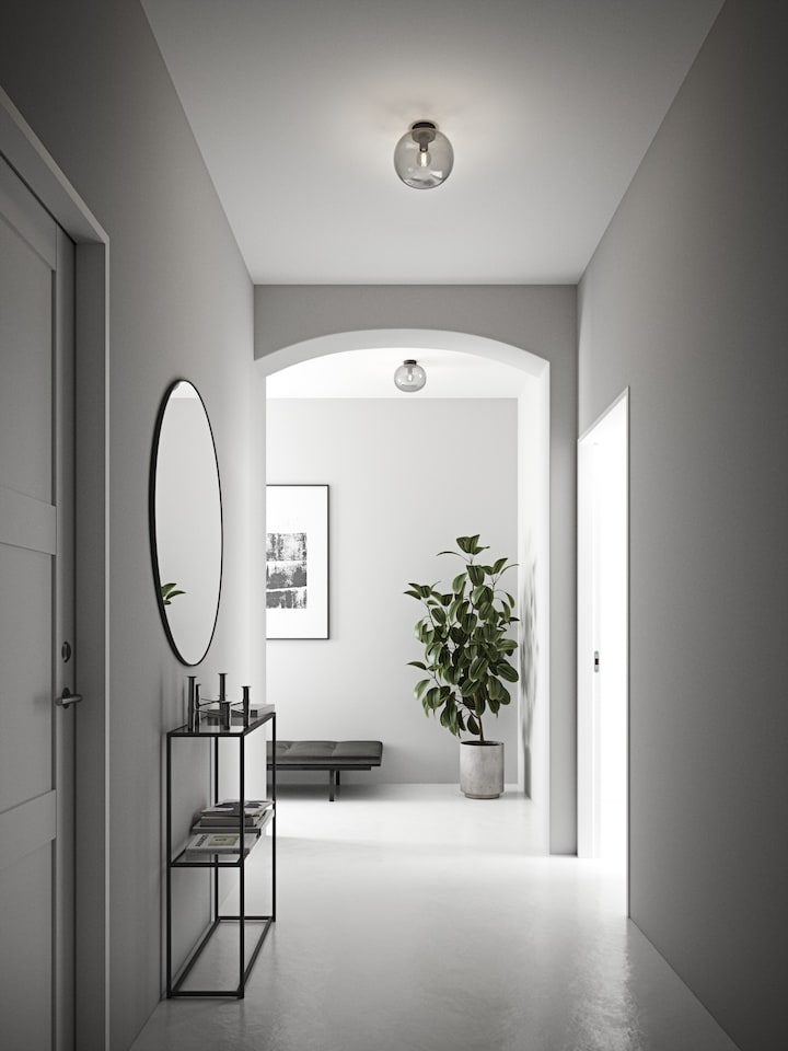 image 1 of Nordlux Alton Indoor Ceiling Light Black Glass E27 Hand Blown - Mains Powered, IP20