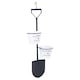 image 3 of Black Flower & Plant Pot Hanging Stand with Hooks | Black | Spade | 1