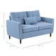 image 3 of HOMCOM Modern Chic Loveseat w/ Armrest Spring Padding for Home Office