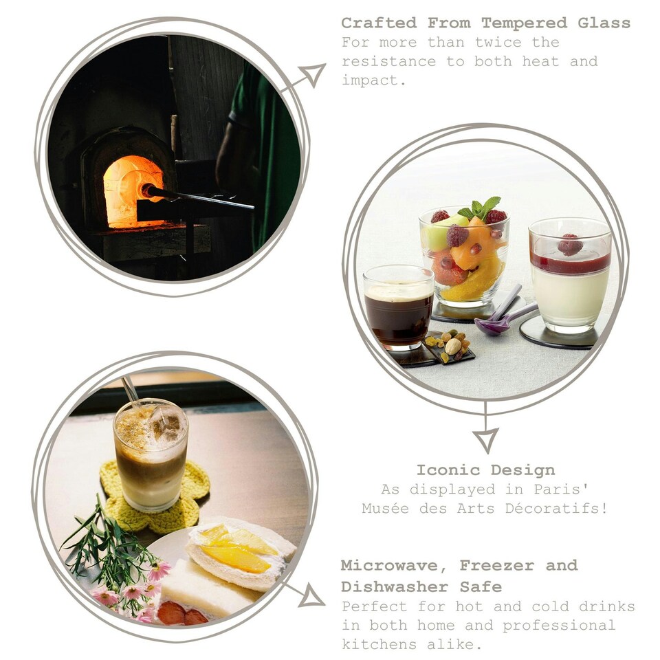 image 1 of Duralex Gigogne Highball Glasses - 360ml - Pack of 6 Clear