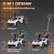 image 4 of AIYAPLAY Licensed 2 in 1 Baby Ride on Push Car Toddler Push Along Car with Parent Handle Foot To Floor Slider with Horn Steering Wheel NO POWER for 1 - 3 Years, White