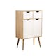 image 9 of Sideboard Storage Cabinet 2 Door 2 Drawer Cupboard Solid Wood Legs