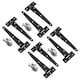 image 1 of 6in / 152mm Heavy Duty T Tee Hinges For Shed + Garden Gates Black Finish 8pc