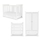 image 1 of Ickle Bubba Snowdon 4 in 1 Mini 3 Piece Furniture Set and Fibre Mattress - White