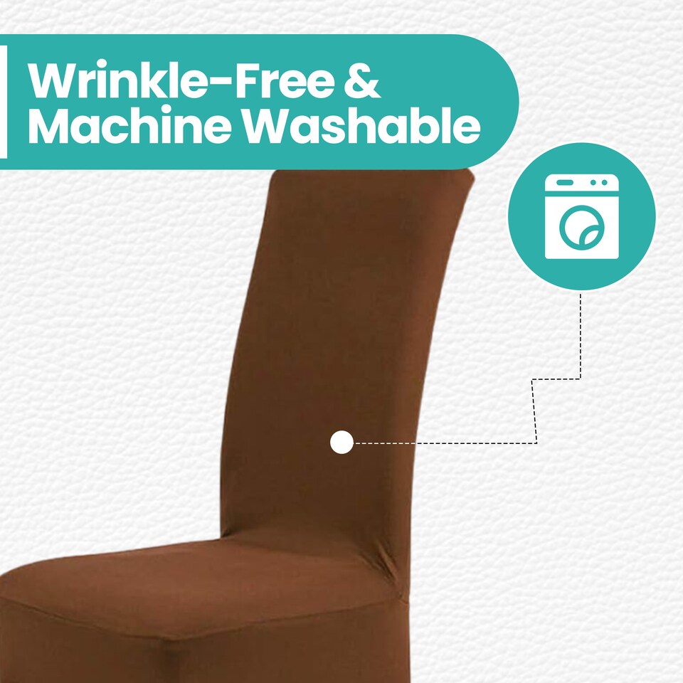 image 1 of High-Back Chair Covers Spandex Stretch, Chair Protective Slipcover
