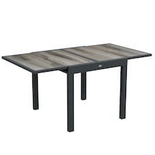 Outsunny Extendable Outdoor Dining Table Aluminium Rectangle Patio