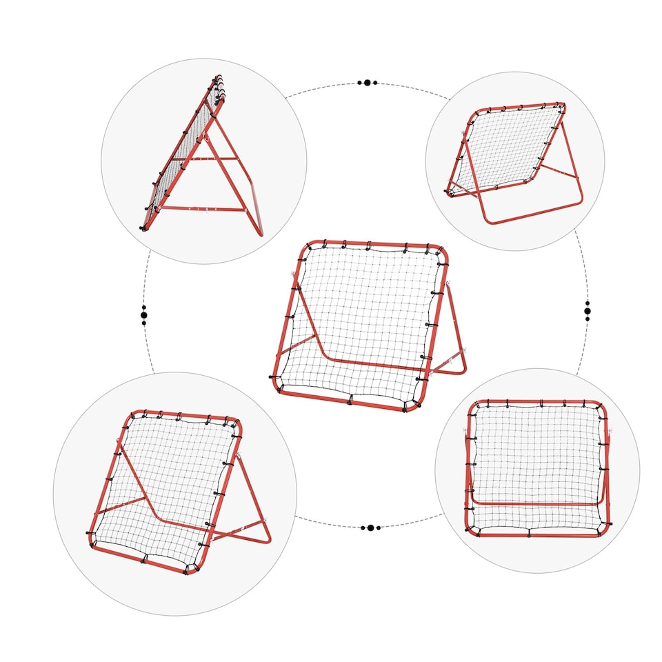 image 1 of HOMCOM Rebounder Net Goal for Kids, Adults, Baseball, Football Training