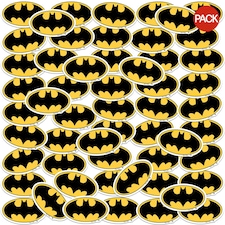 Batman Deluxe Logo Stickers (Pack of 50) - Multicoloured - One Size (UTTV19720)