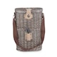 image 4 of Wicker 2 Bottle Willow Insulated Bottle Carrier