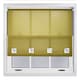 image 1 of FURNISHED Daylight Roller Blinds with Large Eyelets Cut to Size Sheer Fabric | Green | Green | (W) 90cm x (L) 165cm