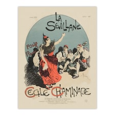Overture Cover for Woman from Seville Steinlen Huge Wall Art Poster Print