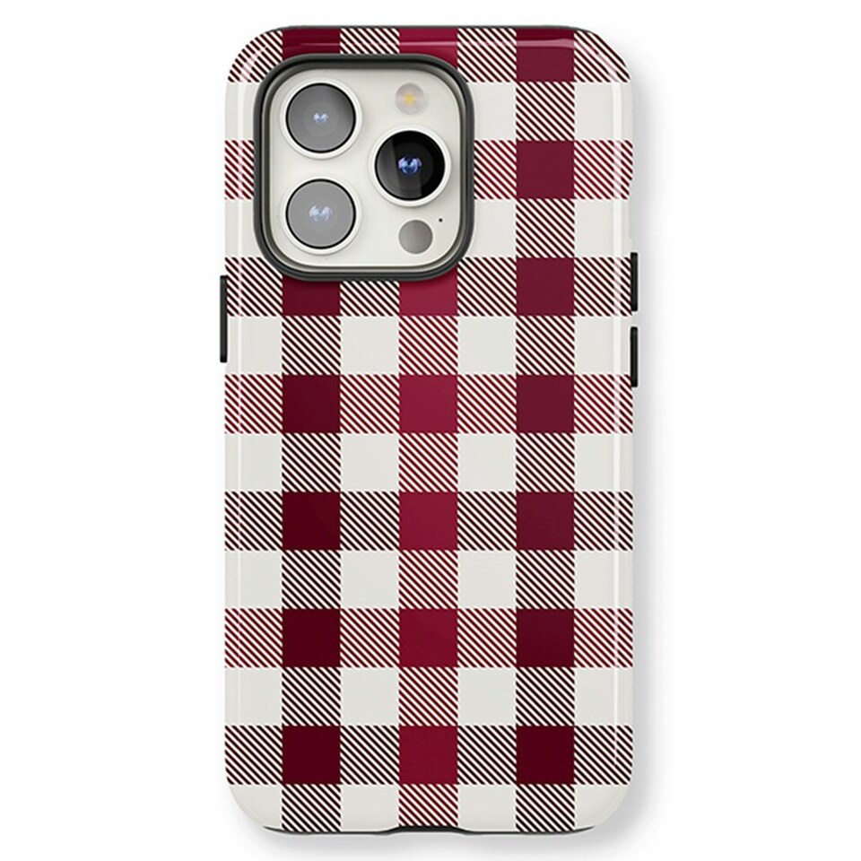 image 1 of Red Check Phone Case Red | Galaxy S25
Slim | Galaxy S25
Slim