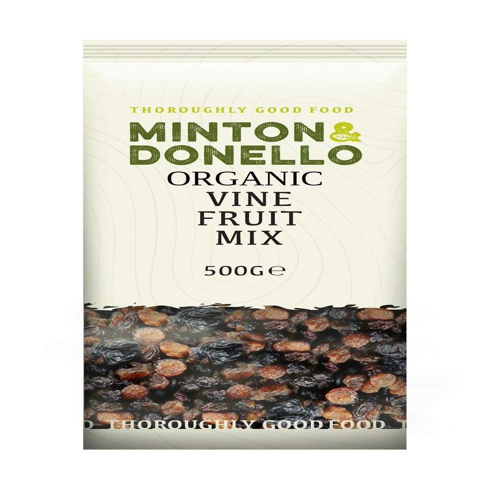 image 1 of Minton & Donello Organic Vine Fruit Mix 6 x 500g