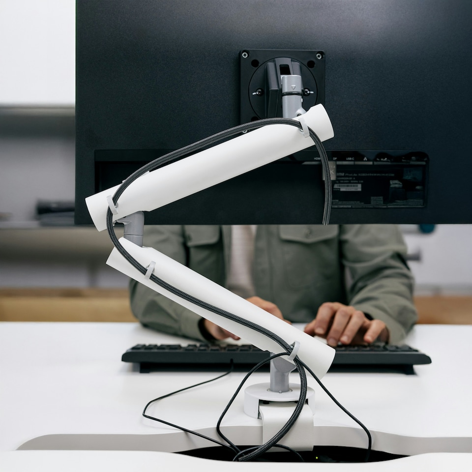 image 1 of CMD Miro Dynamic Multi Position Monitor Arm 2-9kg White