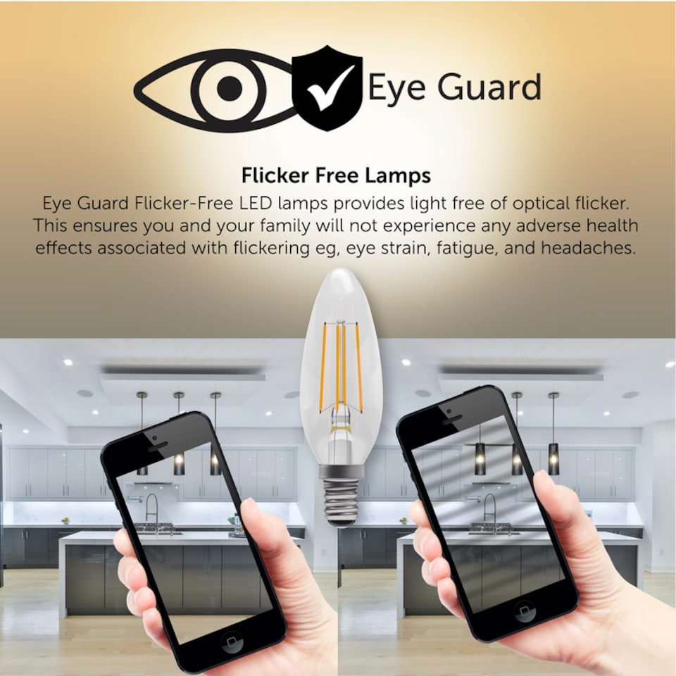 image 1 of BELL Lighting E14 Dimmable LED Filament Candle 4.5W Light Bulbs Warm White 2700K