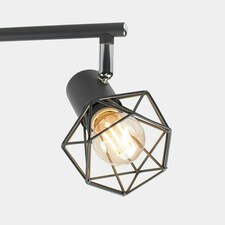 ValueLights Angus Spotlight 4 Way Grey Ceiling Bar Spotlight