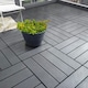 image 2 of Pack of 12 Polydeck PVC Decking Tiles - Grey