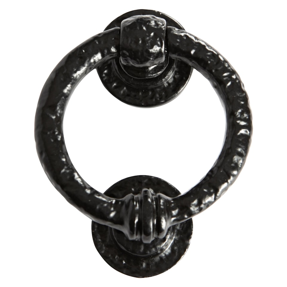 image 1 of Hammer & Tongs Rustic Door Knocker - H145mm - Black