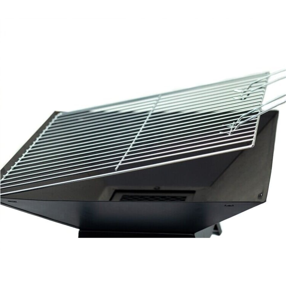 image 1 of SQUARE FIRE PIT BBQ GRILL HEATER OUTDOOR GARDEN FIREPIT BRAZIER PATIO OUTSIDE