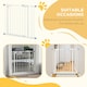 image 6 of PawHut Adjustable Safety Gate w/ 1 Extensions and Four Adjustable Screws, White