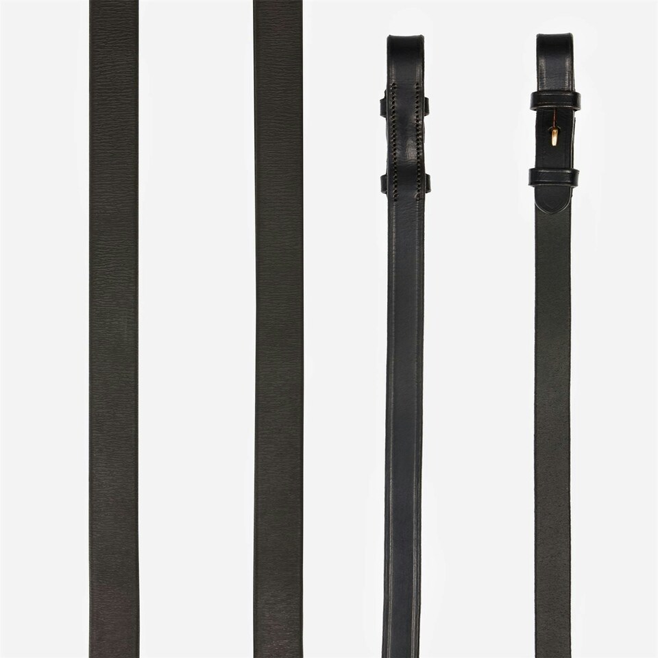 image 1 of LeMieux Kris Extreme Rubber Reins Black | Pony