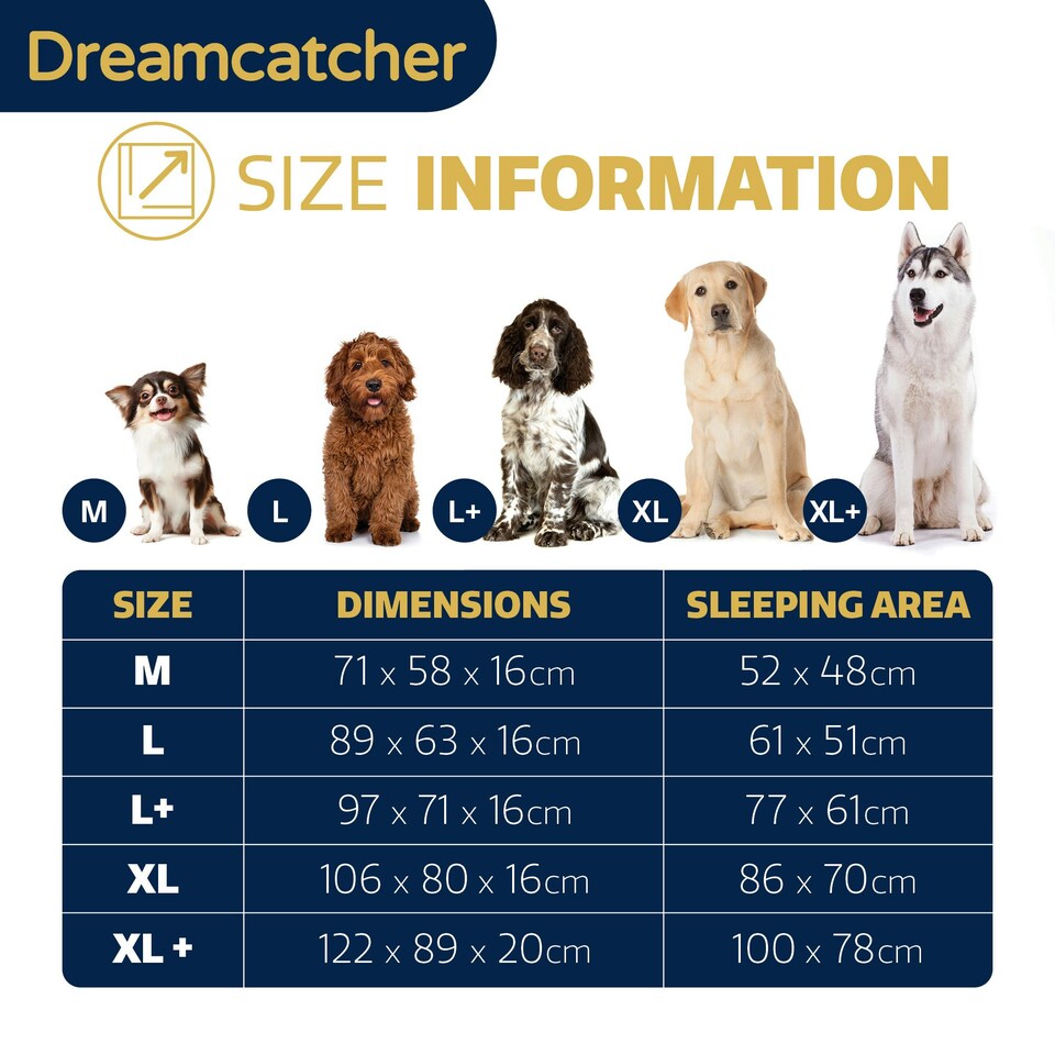 image 1 of Dreamcatcher Grey Extra Large Dog Bed Orthopaedic Memory Foam 71x58x16cm Grey | XL
