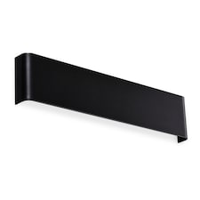 Delta 41cm LED Flush Wall Lamp Black 3000K