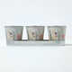 image 6 of Homescapes Set of 3 Herb Pots with Tray, Multi-Coloured Floral Design Multi