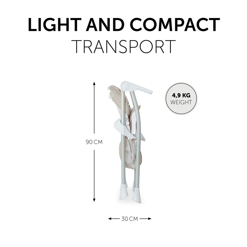 image 1 of Hauck Sit N Fold Highchair - Beige