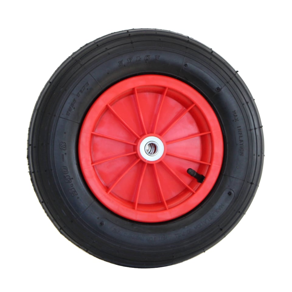 image 1 of 14 Inch Plastic Rim Wheelbarrow Replacement Pneumatic Tyre Wheel