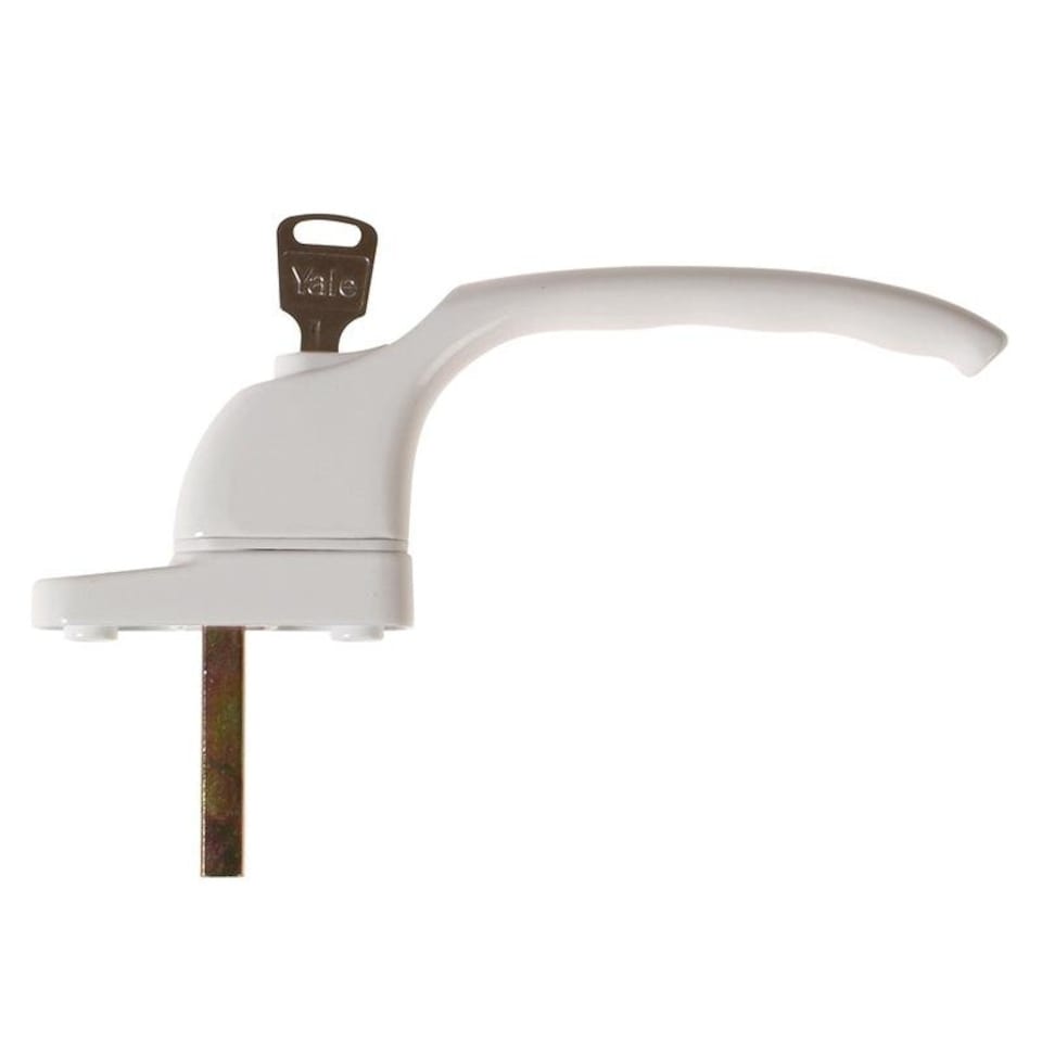 Yale Locks Pvcu Window Handle - White - White Finish YWHLCK40N-WH