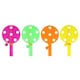 image 1 of Assorted Neon Colour Paddle Bat and Ball Games 14cm - Pack of 6