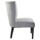 image 3 of Interiors by Premiers Velvet Dining Chair, Dining Room Accent Chair, Velvet Upholstered Wing Chair with Wooden Legs