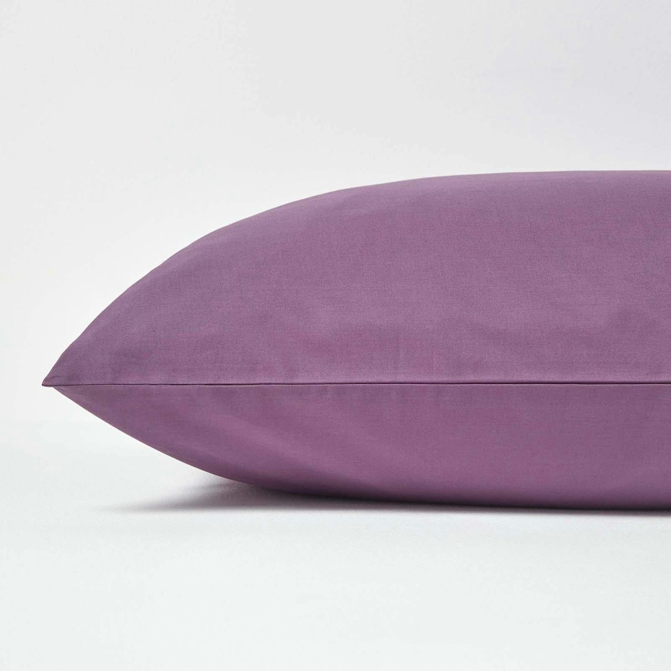 image 1 of Homescapes Grape European Size Egyptian Cotton Pillowcase 200 TC - 40 x 40 cm