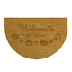image 1 of Personalised Pumpkin Half Moon Doormat