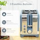 image 7 of HOMCOM Kettle and Toaster Set, 1.7L 3000W Rapid Boil Jug Kettle with Otter Thermostat, Limescale Filter, 2 Slice Toaster with 7 Browning Controls, Crumb Tray, Blue | Blue