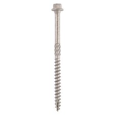 Timco - Timber Frame Construction & Landscaping Screws - Hex - A4 Stainless Steel (Size 6.7 x 150 - 25 Pieces)