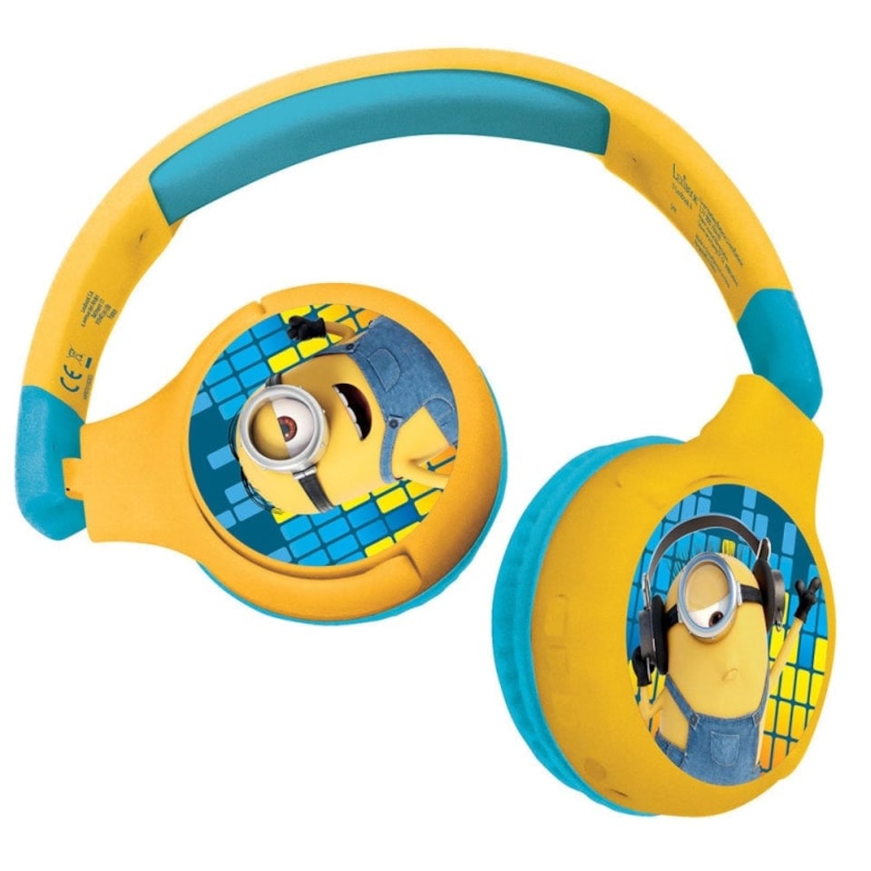 image 1 of Lexibook HPBT010DES Minions Bluetooth & Wired Foldable Headphones