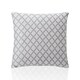 image 2 of Two Tone Geometric Jacquard 45cm x 45cm Latte Cushion Set of 4 | Cream | White | 45cm x 45cm x 10cm | 4