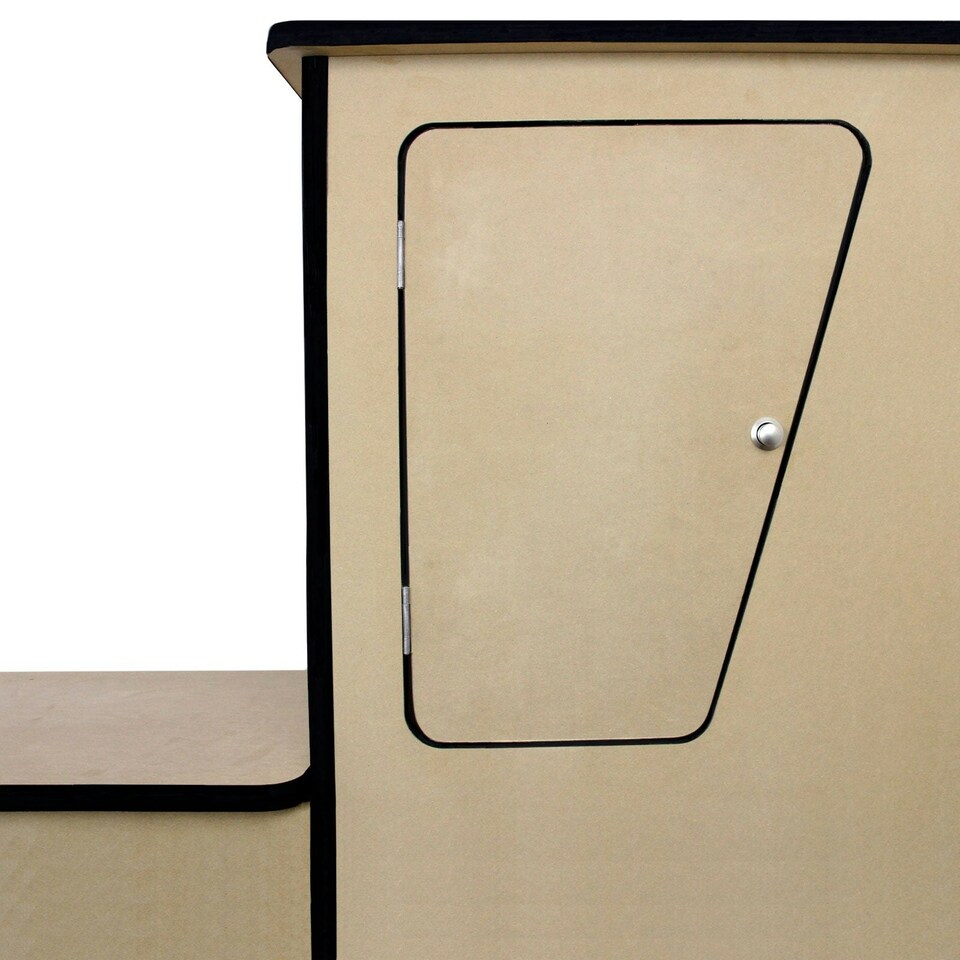 image 1 of 11sqm Smoke Grey Van Lining & Glue With Camper Kitchen Grey