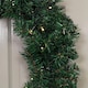image 6 of 60cm Pre Lit Plain Green Christmas Wreath with Warm White LEDs and 160 Tips
