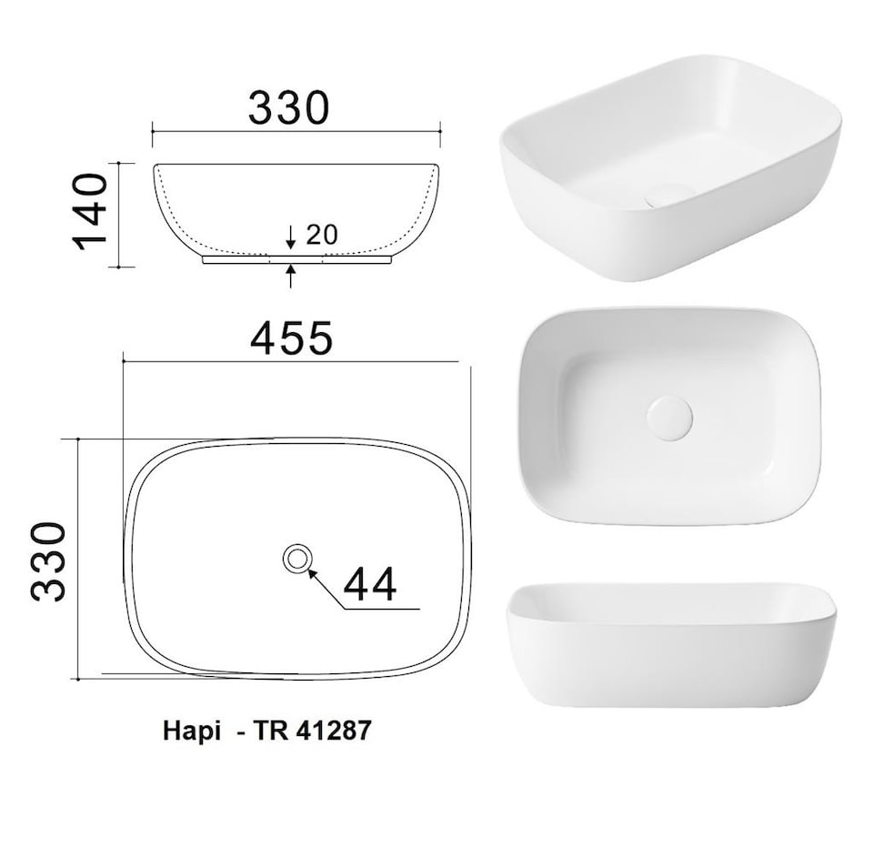 image 1 of Cara Bathroom Vanity Unit, Sink, Countertop - Beige 600mm