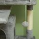 image 8 of PawHut 138cm Cat Tower with Scratching Posts Bed Condo Platform, Light Grey