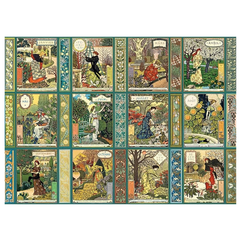 image 1 of Cheatwell Games Jardiniere: A Gardener's Calendar Jigsaw Puzzle 1000 Pieces