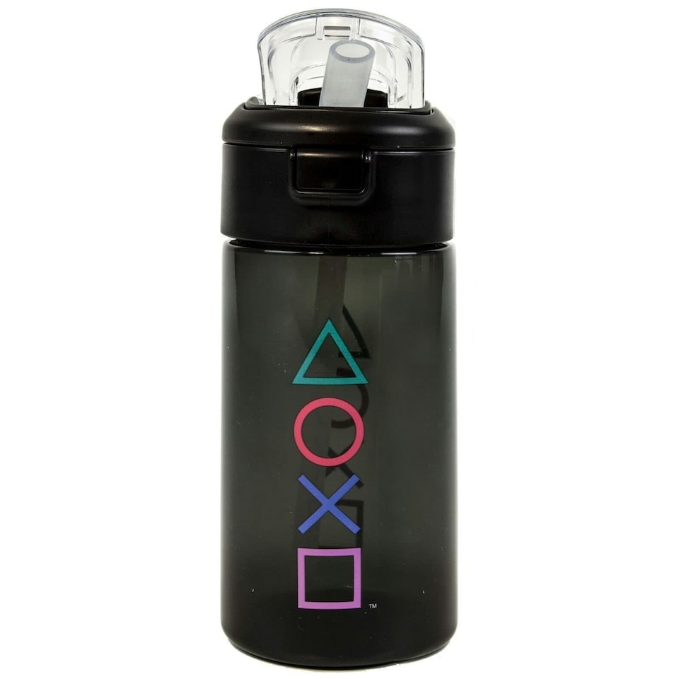 image 1 of Playstation Symbols Sports Bottle Set - Black - One Size