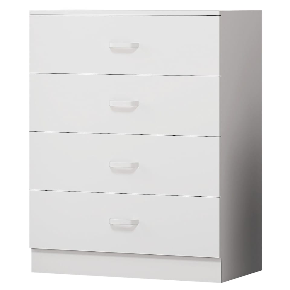 image 1 of FWStyle Tunis 4 Drawer Chest Of Drawers Matt White