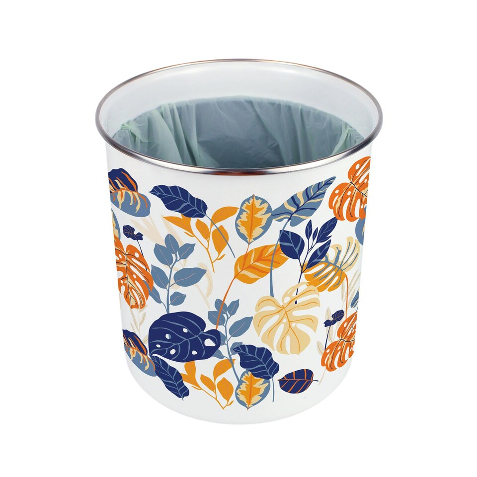 image 1 of Exotic Jungle Food Waste Caddy - Metal 2L Decorative Kitchen Compost Bin